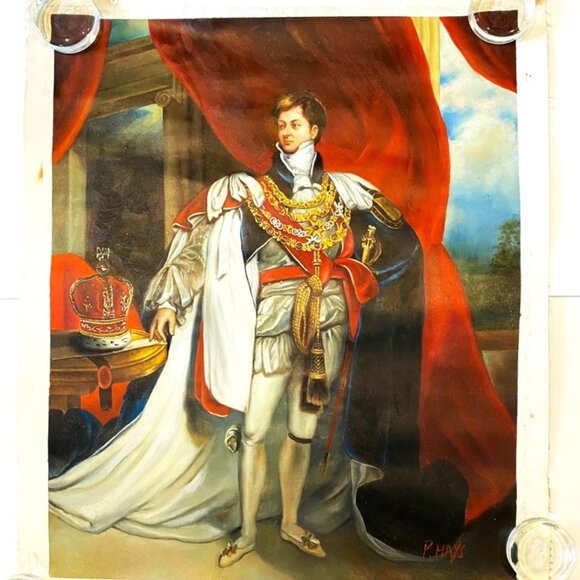 George IV, King of England, Oil Painting, Canvas, After Sir Thomas Lawrence - Picture 1 of 2